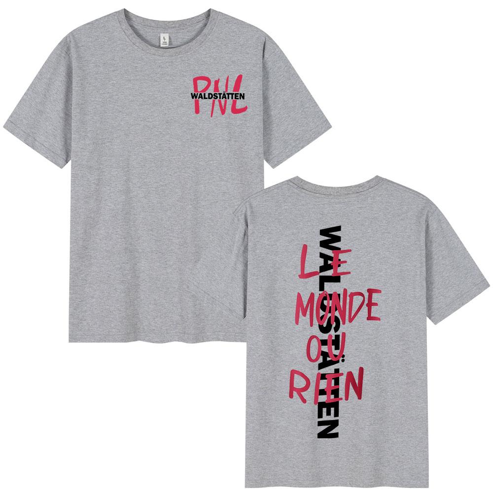 Rapper PNL Que La Famille Le Monde Chico Album T-shirt Men Women Hip Hop Fashion Short Sleeve T-shirts Cotton Casual T Shirt Top