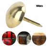 100Pcs Upholstery Nail Antique Brass Iron Furniture Decorative Drawing Pin Accessories 11x17mmGold