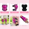 1/6 In 1 Protective Gear Set Knee Wrist Elbow Pads For Skating Cycling Bike Rollerblading Scooter Safety