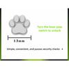 Cute Bear Paw Universal Chastity Cage Lock Cylinder Can Pass Security Non-disposable Lock Key Accessories Keyless Open Sex Toys