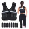 Adjustable Reflective Weighted Vest for Fitness Training