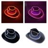 Western Hat Light Up LED Cowgirl Hat Party Hat Stage Costume Headwear