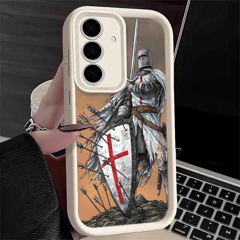 Phone Case for Samsung Galaxy S26 S25 Ultra S24 FE Crusades Knights Templar Shell S23 Plus S22 + S21 S20 5G Soft Silicone Funda