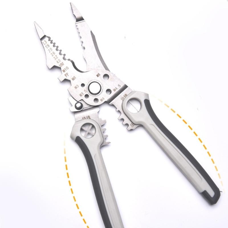 Professional Electrician Tool Precise Wire Stripper Crimper Cable Cutter And Terminals Crimper Ergonomic Designs