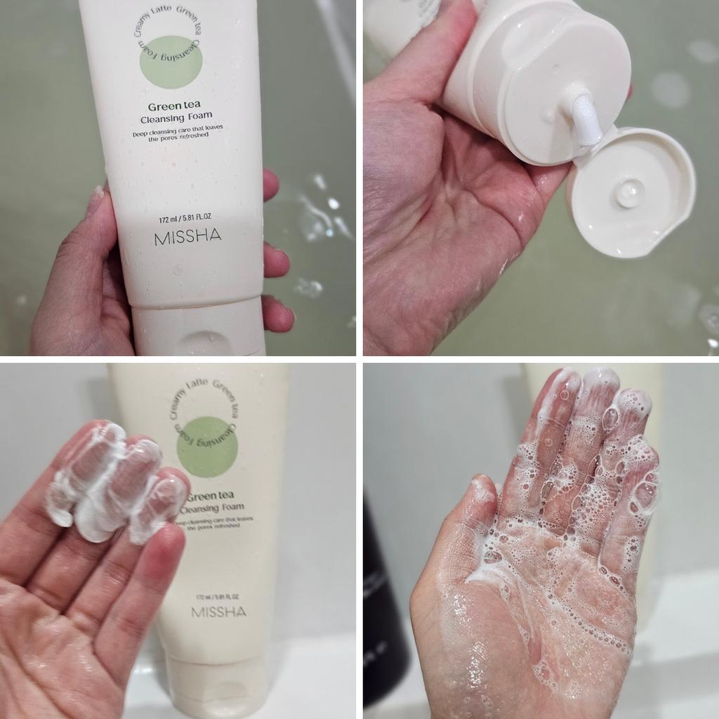 Missha Creamy Latte Cleansing Foam Green Tea 172ml