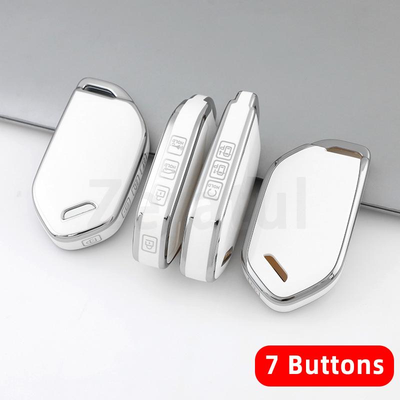 For Kia Picanto EV9 Sorento MQ4 Carnival K8 Morning K5 Carens RIO Seltos 2024 4/5/6/7/8 Bottons TPU Shell Fob Car Key Case Cover