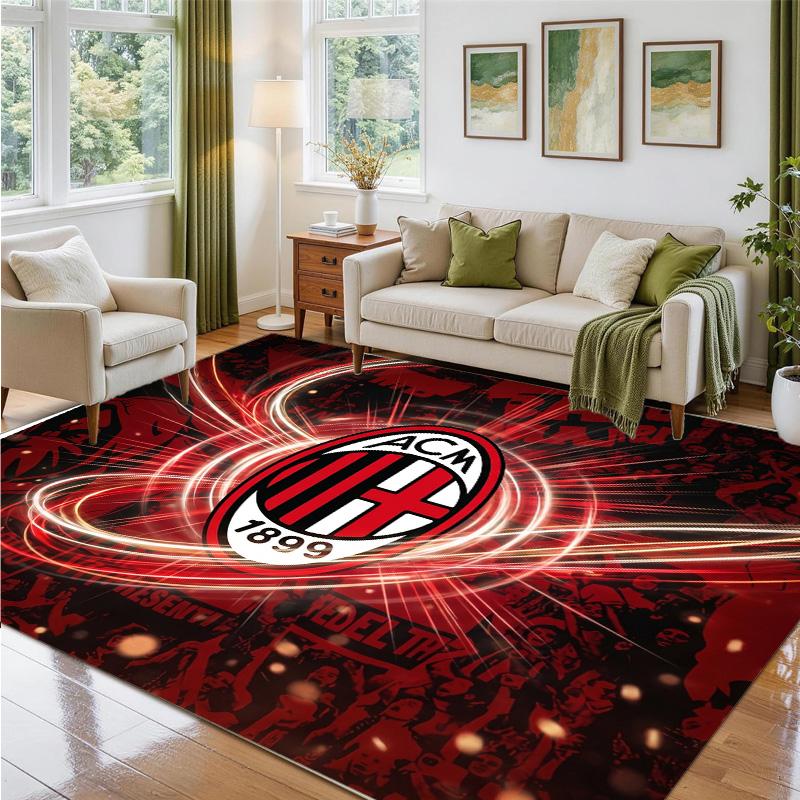 AC Milan Design Crystal Velvet Rug Soft Decorative Mat for Bedroom Entrance