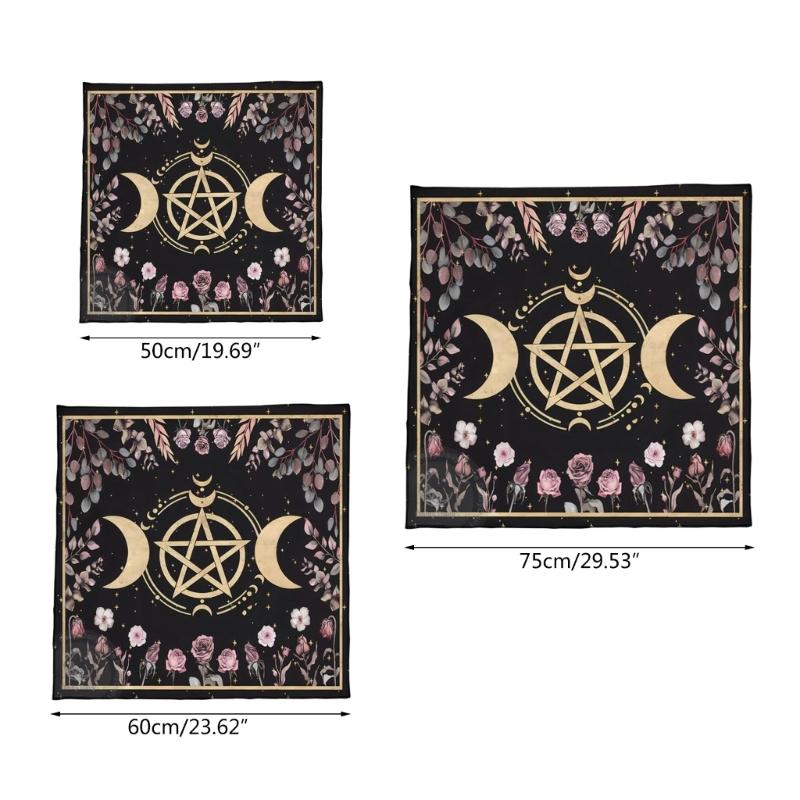 50x50/60x60/75x75cm Tarot Tablecloth Mat Geometric Divinations Table Cloth Board Game Oracles Card Pad Rune Support Mat