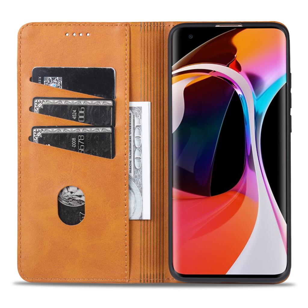 Capa de Couro Deluxe com Adsorção Magnética para Xiaomi Mi 10 / Mi 10 Pro 5G Capa Protetora Flip capa fundas