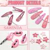 Set of 18 2000s Trendy Hair Clip With Unique Heart Star And Leopard Pattern Design Sweet Hairpin For Women Girl Daily Wear