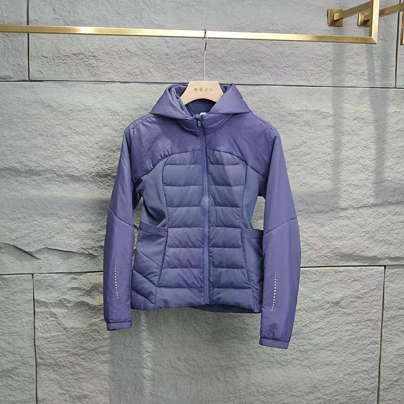 Winter New Down Jacket Women's Short Slim and Thin Plastic Light Sports Warm Yoga Clothes