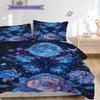 Flowers and Insects Pattern Bedding Quilt Set Quilt Cover Pillowcase Home Decoration Birthday Gift (1 * duvet cover + 2 * pillowcase, without core)