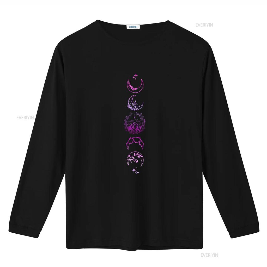 Velaris Sweat T Shirt The Night Court Symbol A Of Thorns And Roses Acotar Moon Star Print  vintage Washed Breathable streetwear