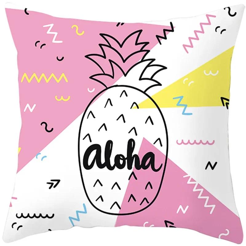 Summer Nordic Plant Pillow Case Tropical Style Cushion Cover Polyester  Pillow Cushion Covers Funda x