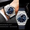 Business Watch Waterproof Luminous Date Calendar Function Men's Stainless Steel Quartz Wristatch