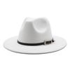 1 Stück Britischer Stil Filz Jazz Fedora Hut Panama Trilby Hüte Für Damen Herren Gentleman Hochzeitsfeier Hut