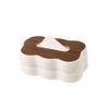 Plastic Cloud Shape Tissue Box Large Capacity Wavy Tissue Dispenser Paper Storage Holder  Bedroom