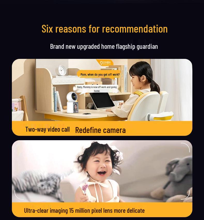 Smart WiFi HD Camera Monitor with Real-time Video Call & Phone Connectivity