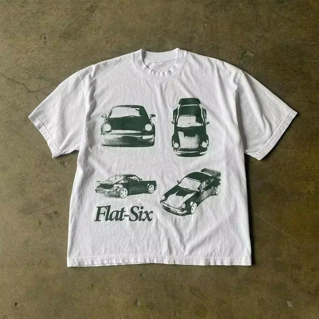 Floral Print TShirt Casual Oversized Streetwear Top Graphic Print Unisex Cotton Short Sleeve Soft Breathable Comfortable Fun
