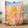Custom Name Winx Club Theme Printed Blanket Perfect For Couch Bed Travel Outdoor Use Machine Washable Cozy Durable