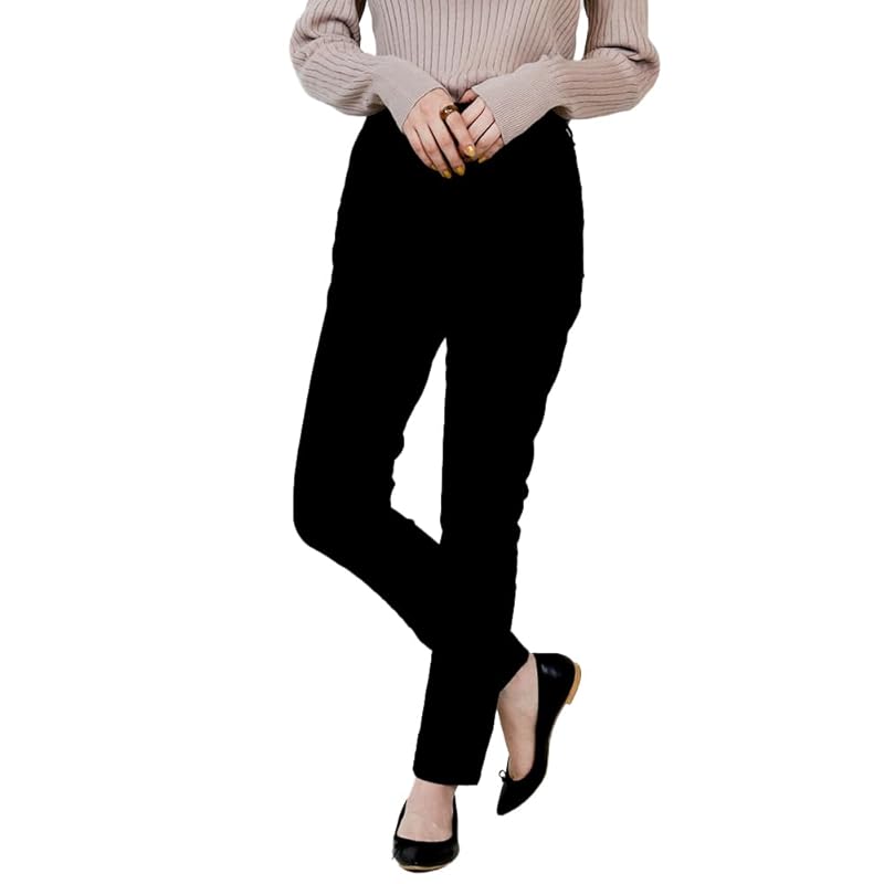 

wc-0129 [Jungle Jalopy] skinny stretch pants large size ladies denim waist elastic bottom commute Commuting to school office casual beautiful legs