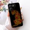 Casing For Tecno Pova 7 4G 5G LJ6 LJ7 Phone Case Pova 7 Pro Pova7 Ultra Cases Cute Cartoon Animals Dragon Lion Soft Black Cover