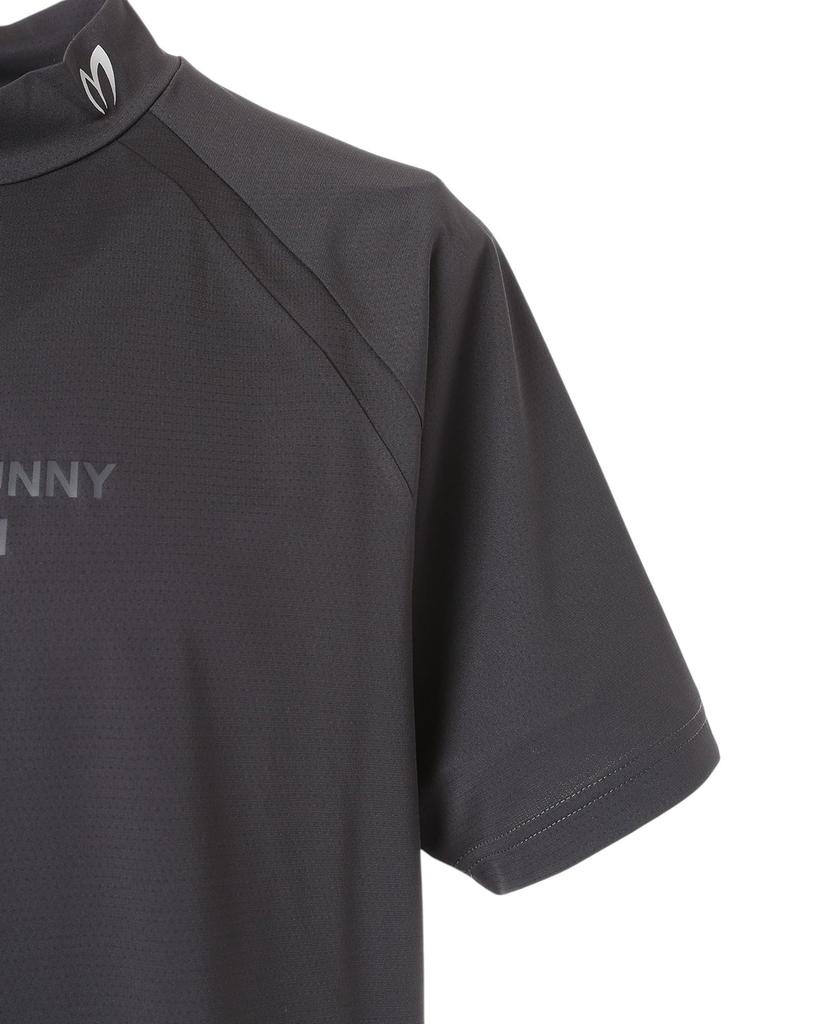 Master Bunny Short Sleeve Mock Neck Shirt Golf Men's (Brand Logo) / / 758-5267901 022_Charcoal