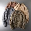 Amekaji Collarless Thin Export Tail Cotton-Padded Jacket