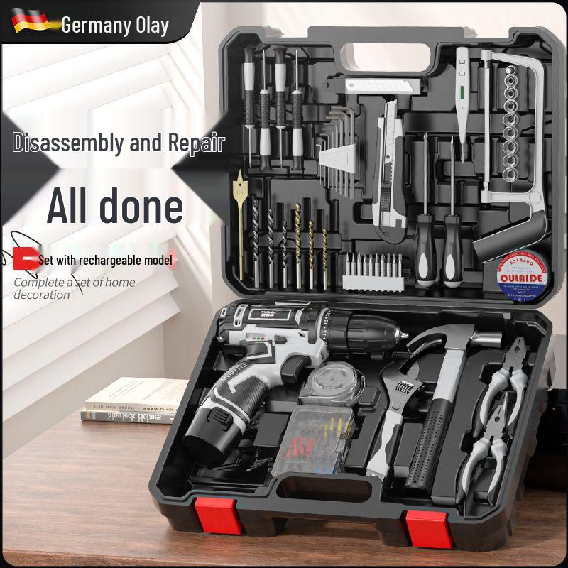 Cordless Lithium Electric Drill and Screwdriver Tool Set