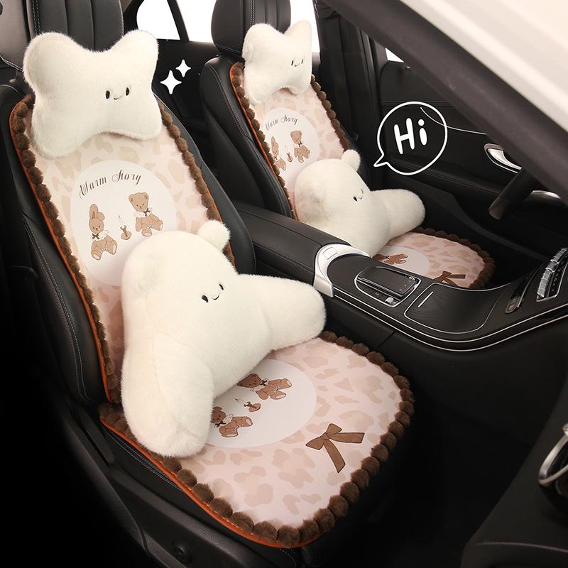 Entzückendes Bären-Autositzkissen für BMW X1/X2/X3/325LI/I3 - Für alle Jahreszeiten