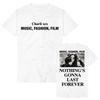 Music Fashion Film Tshirts Unisex Letter Graphic T-Shirt Crew Neck Short Sleeve Vintage Retro Clothing