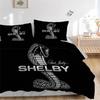 Shelby Snake Bedding 3 Piece Set HD Print Duvet Cover Pillowcases for Teens Adult Bedroom Decoration Christmas Gift