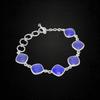 Lapis Lazuli Bracelet: Minimalist 925 Sterling Silver Gemstone Jewelry