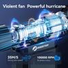Booster W01 Mini Turbo Jet Fan USB Rechargeable Turbo Blower Fan 100000 RPM Brushless Motor 36m/s High Speed Duct Blower for Outdoor,Car,Home