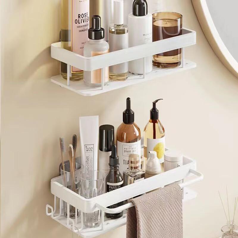 MDNG No-Drill Wall-Mounted Bathroom Storage Shelf