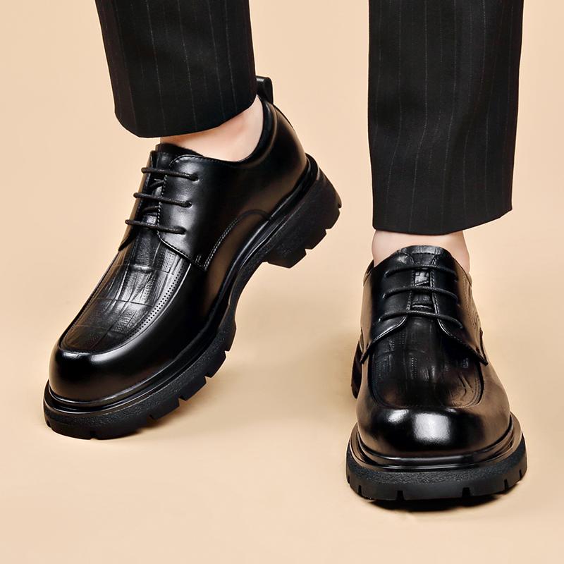 New Arrival Casual Leather Shoes Stylish Trend Mens Oxford Shoes Elegantes Man Formal Dress Footwear Leisure Walk Business Shoes