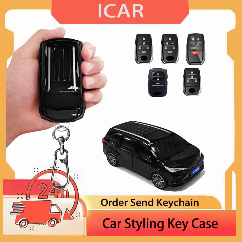Autoschlüsselhülle Abdeckung Für Toyota Sienna Smart 2/3/4/5/6 Tasten Keyless Fernbedienung Schutz Fob Halter Zubehör
