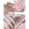 Women's Modal Apricot Slim Fit High Neck Base Layer Shirt for Spring/Autumn