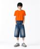 C WEAR BY THE GENIUS Men'S Crop T-Shirt Orange
