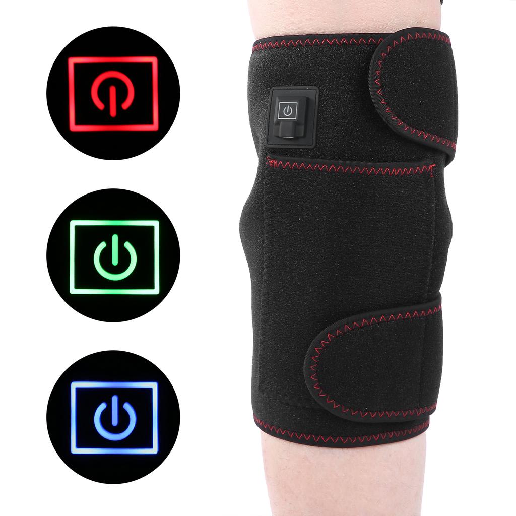 Electric Heating Knee Brace Pain Relief Temperature Adjustable Hot Compress Knee Pad 5V