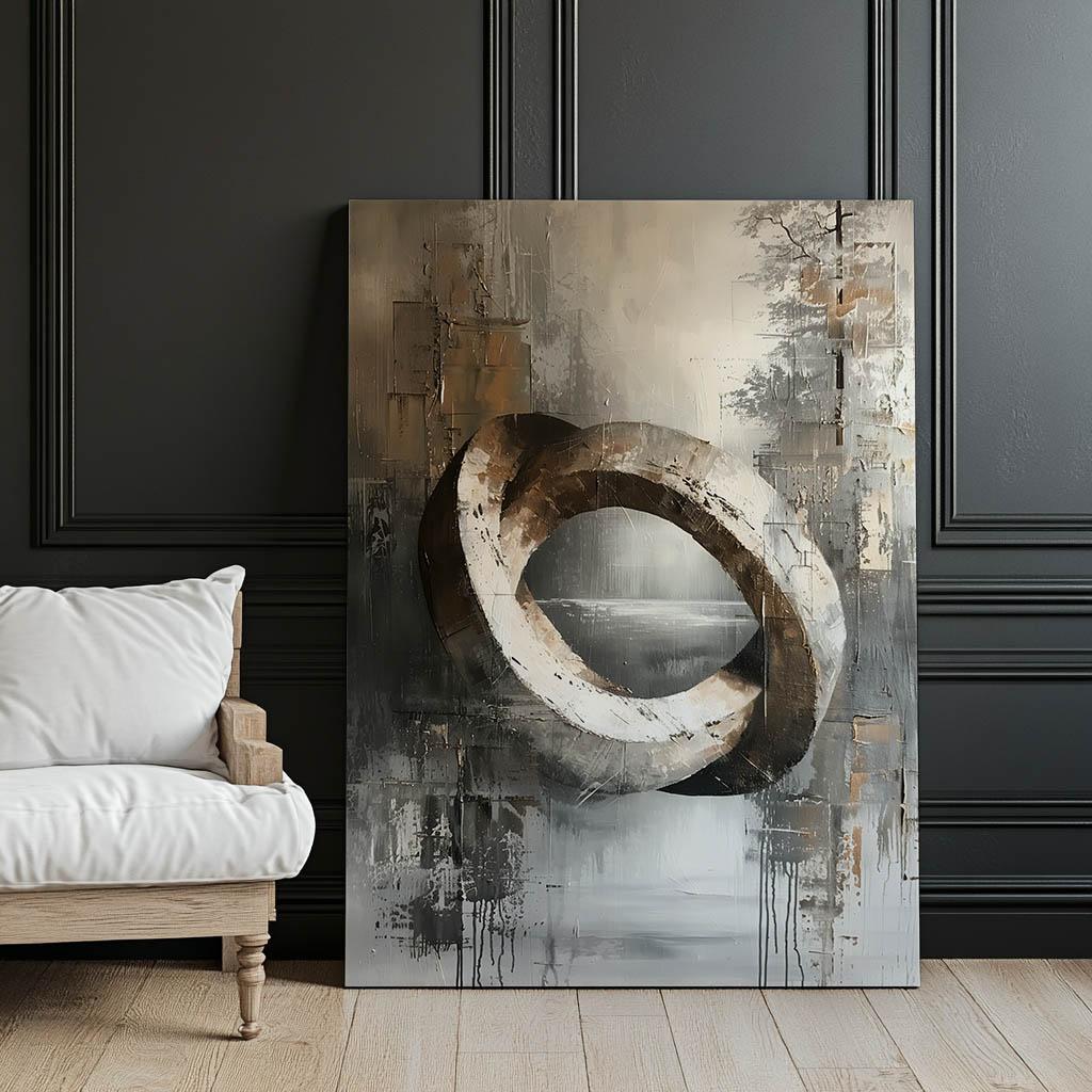 Pierścień Natury Pierścień Natury, 50X70 Cm, Rama Aluminiowa Złota, Papier Matowy 230 Gsm
