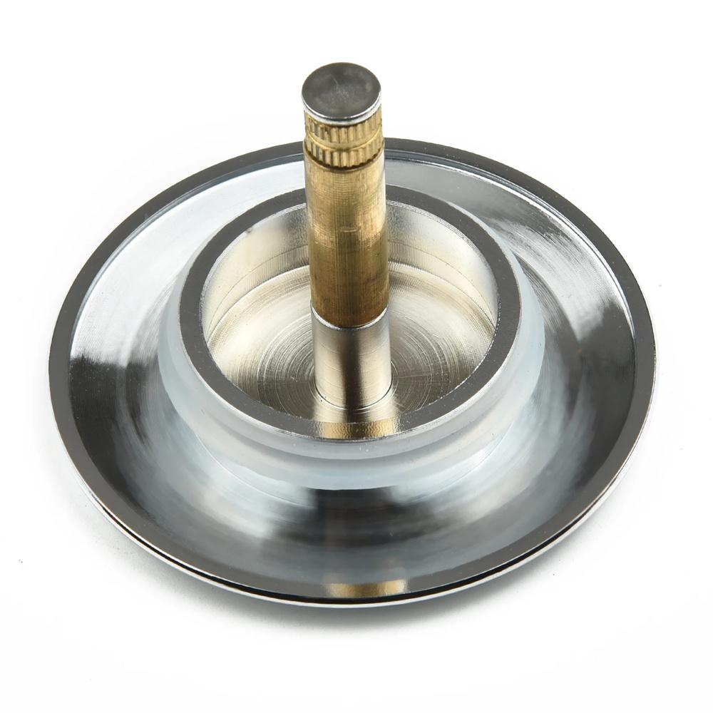 70mm Brass Drain Plug Cover For Kitchen Bathtub Sink Water Stopper Sealing Plug