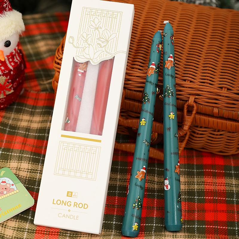 Beautiful Long Burning Smokeless Christmas Decoration Candles
