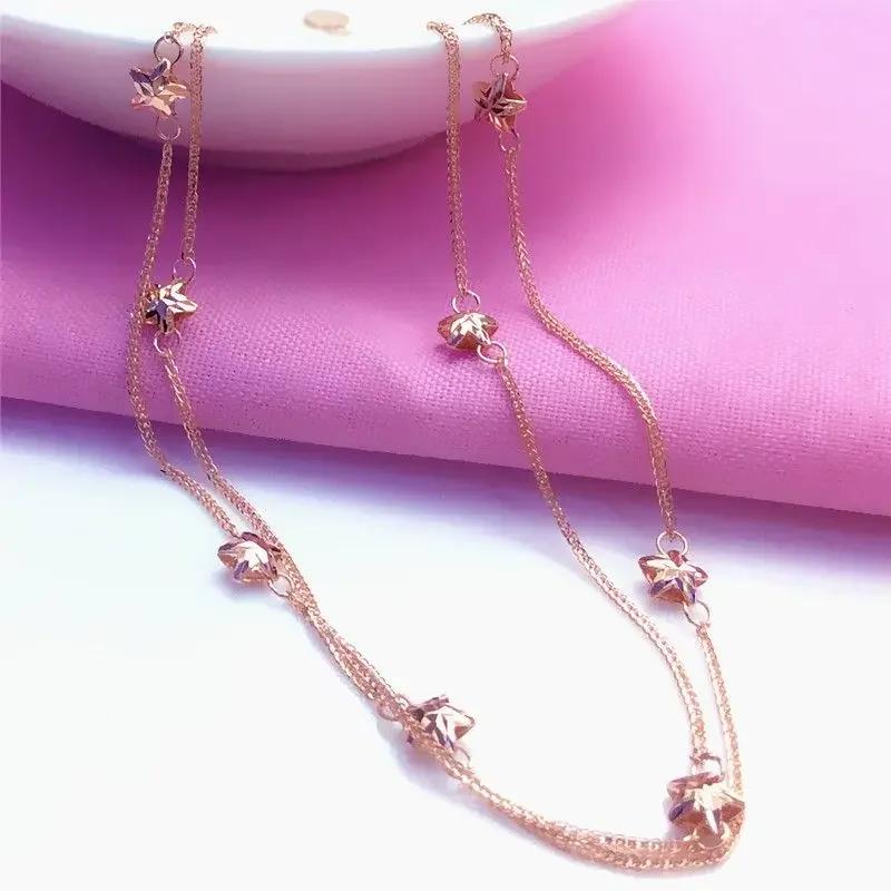 Creative pentagram chain bangles for women exquisite copper plated rose gold bracelets wedding Zircon