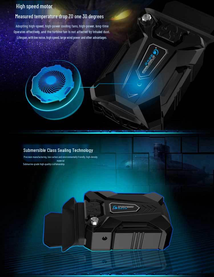 Ice Demon 3 Saug-Laptop-Kühler Abluftventilator