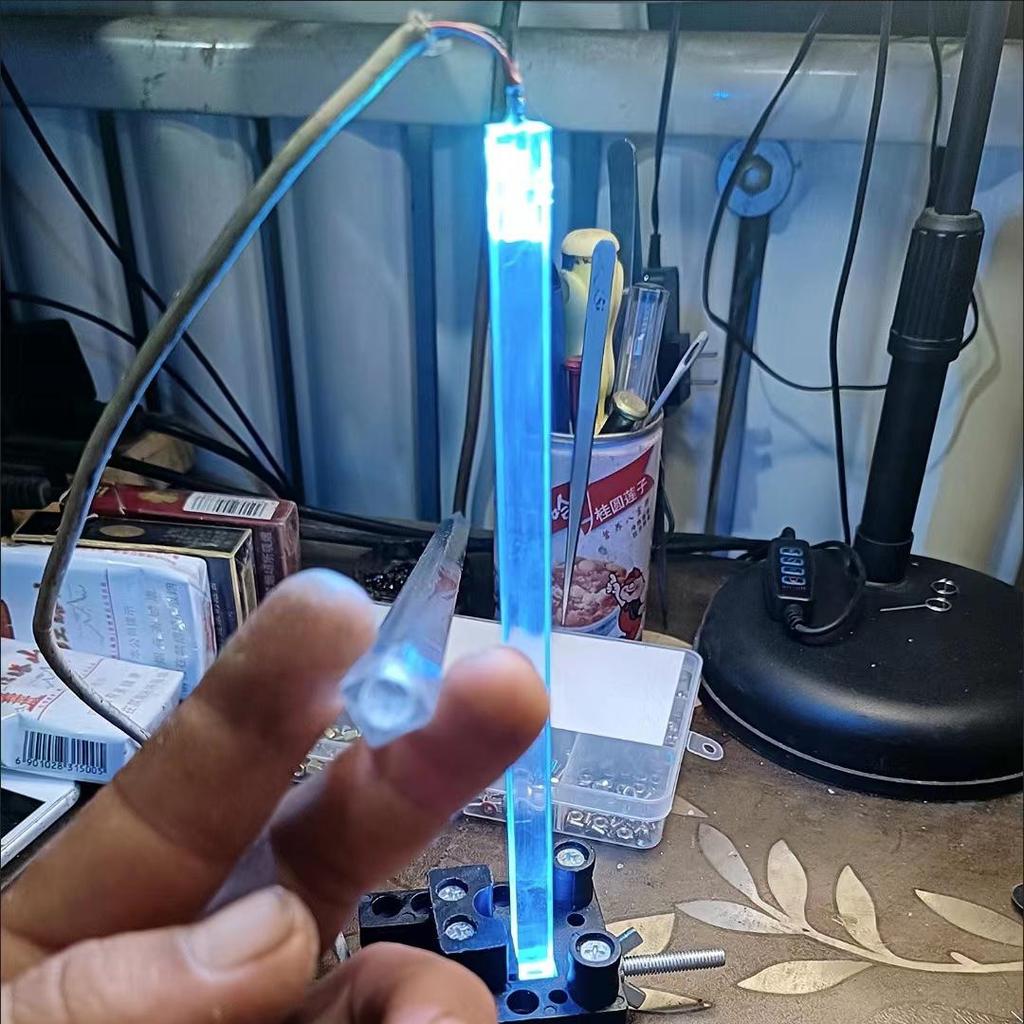 Haste acrílica transparente hd haste sólida quadrada haste transparente, haste guia de luz decorativa acrílica