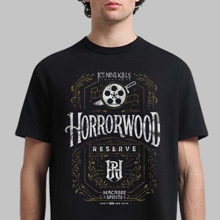 Ice Nine Kills Horrorwood Reserve Black T-Shirt All Size S-4XL Fan Gift S