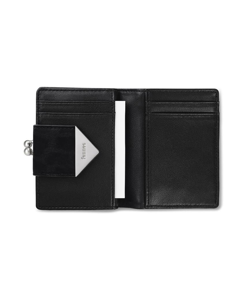 Fennec Triangle Frame Bridge Wallet - Leopard Black