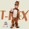 Dinosaur Halloween Onesie For Kids With Polyester Fabric And Fun Cartoon Design For Costume Party