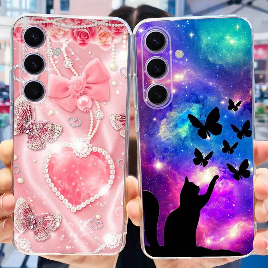For Samsung Galaxy S24 Case S24+ New Fashion Painted Cover Soft Silicone Phone Case For Samsung S24 Ultra S 24 Plus Fundas Coque